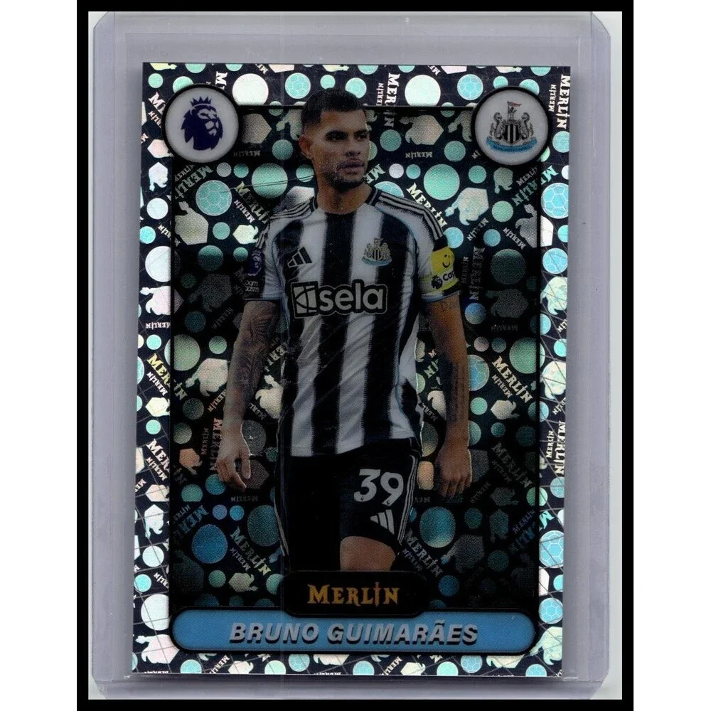Topps 2026 Merlin Premier League } Bruno Guimarães Vintage Merlin Refractor